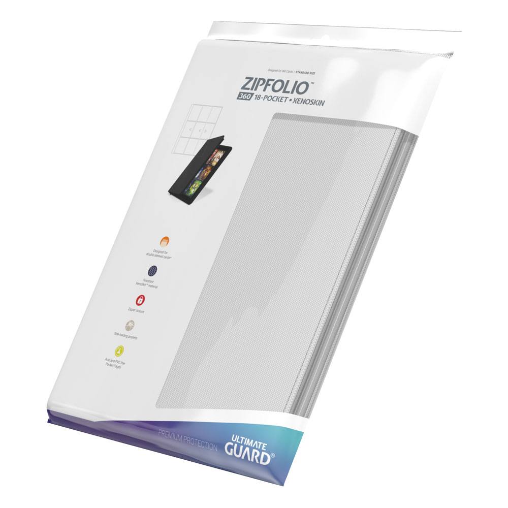 Ultimate Guard: Portfolio – 18-Pocket XenoSkin ZipFolio 360 – White