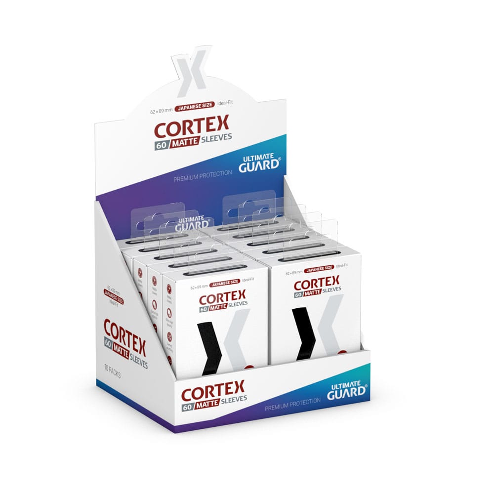 Ultimate Guard: Japanese Size Sleeves – Cortex Matte – Black