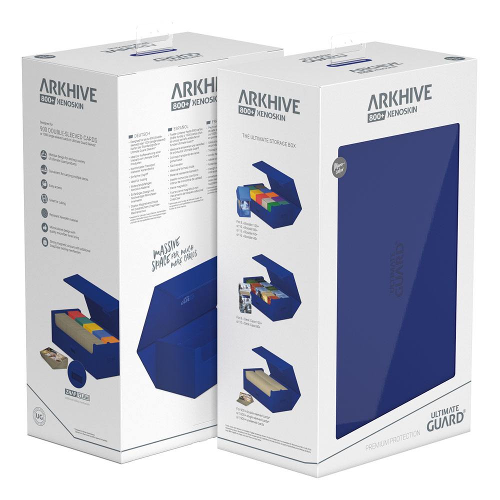 Ultimate Guard: Deck Case – XenoSkin Monocolour Arkhive Flip Case 800+ – Blue