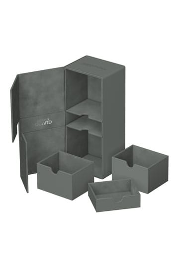 Ultimate Guard: Deck Box – XenoSkin Twin Flip'n'Tray 266+ – Grey