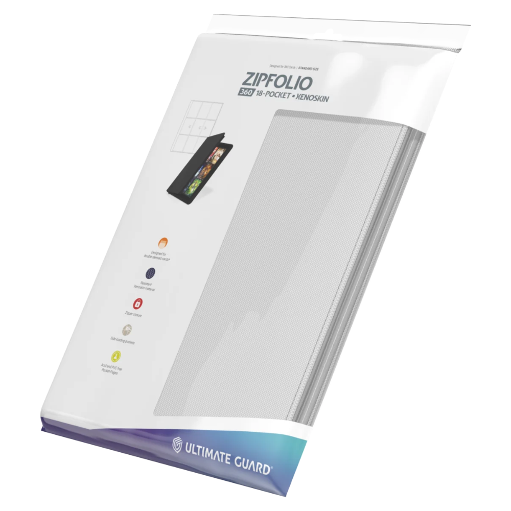 Ultimate Guard ZipFolio 360 18-Pocket XenoSkin Binder – White