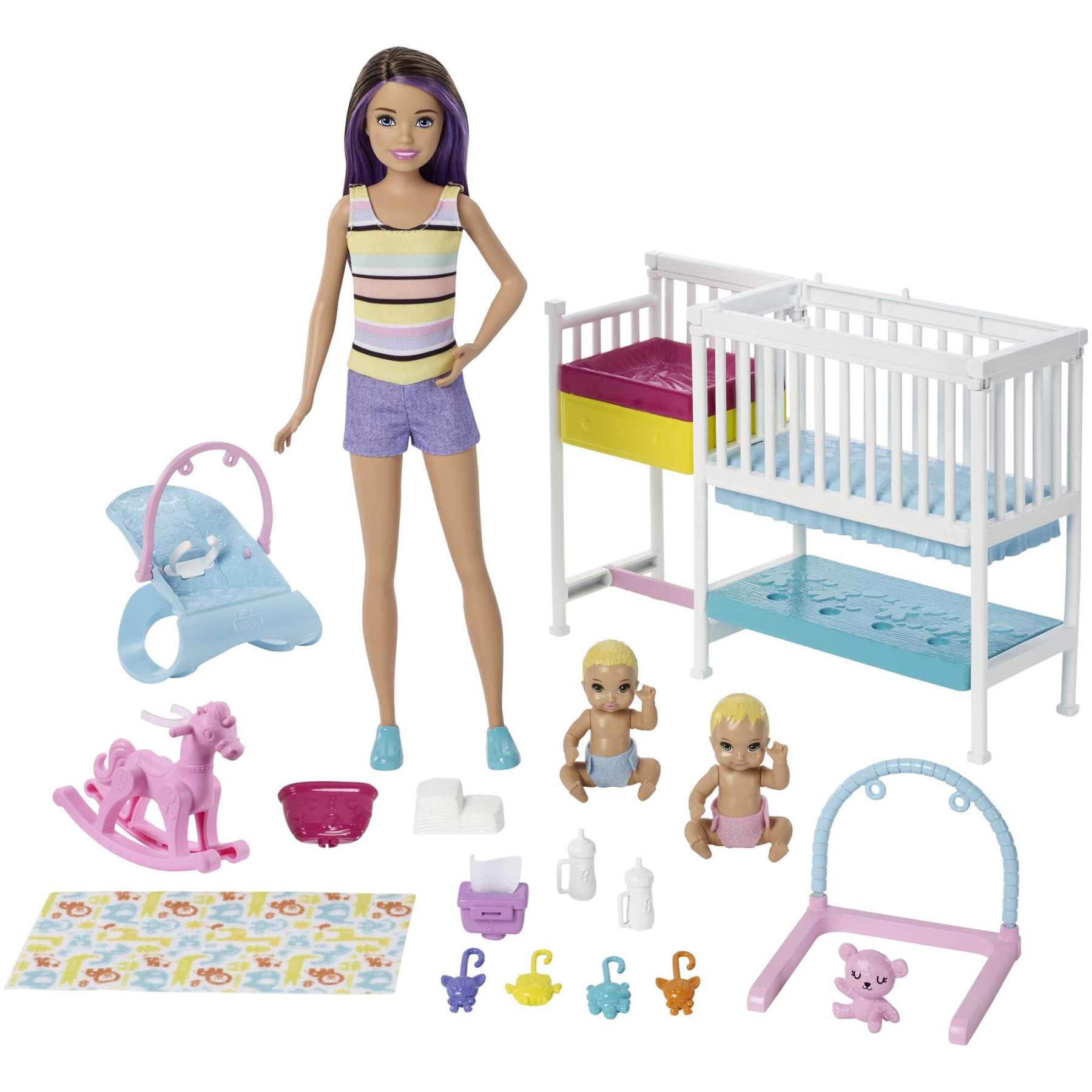 Barbie - Family - Babysitter Nap N' Nurture Nursery Playset