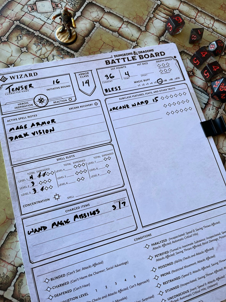 Beadle & Grimm's D&D Battle Board: Wizard