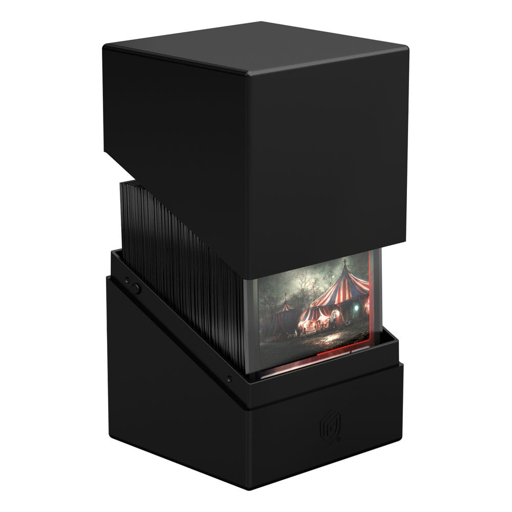 Ultimate Guard: Deck Box – Boulder 100+ – Solid Black