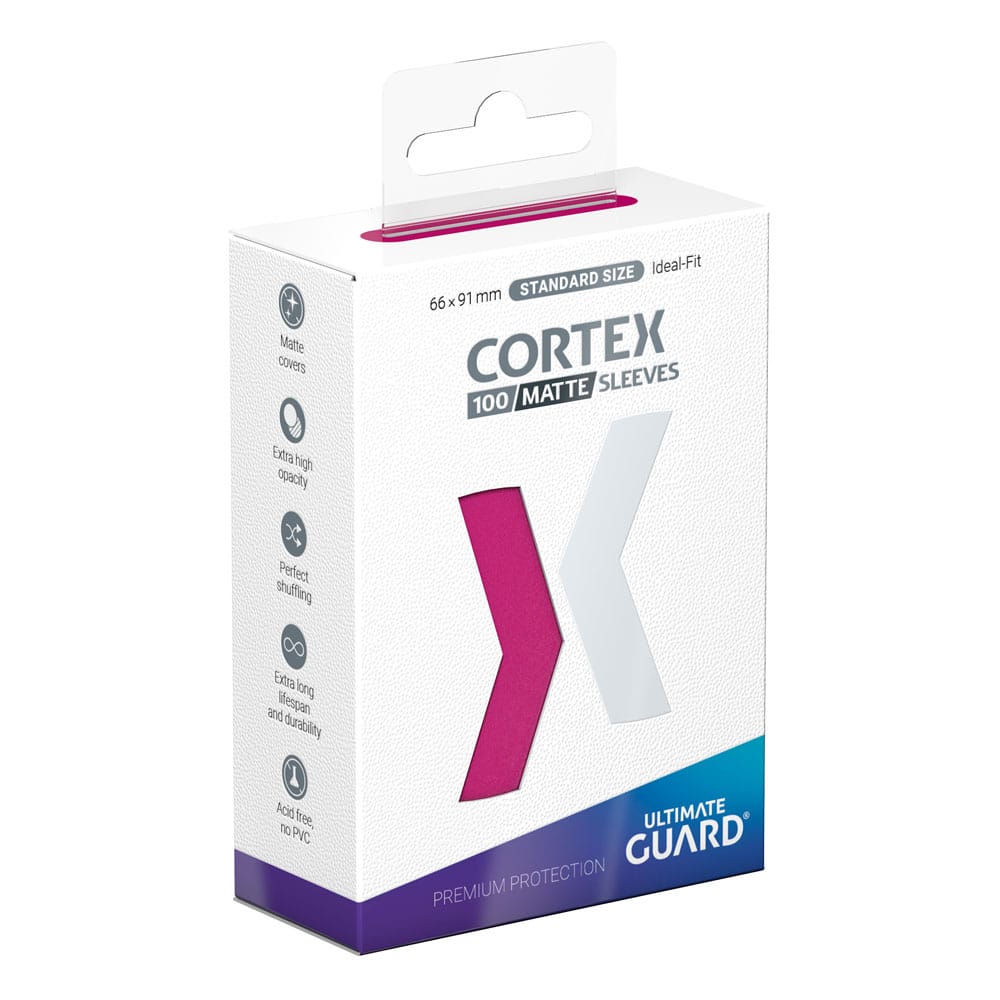 Ultimate Guard Cortex Matte Standard Size Card Sleeves (100) – Pink