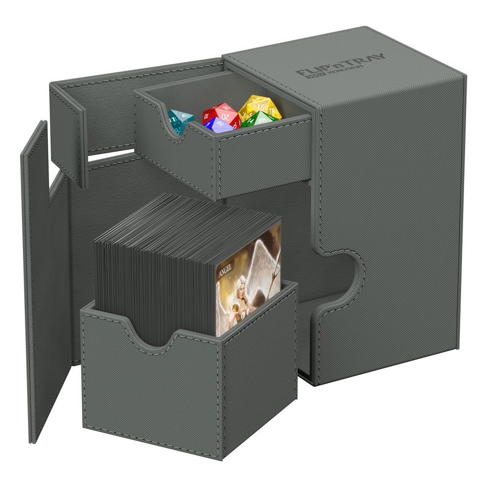 Ultimate Guard: Deck Box – XenoSkin Monocolor Flip'n'Tray 100+ – Grey