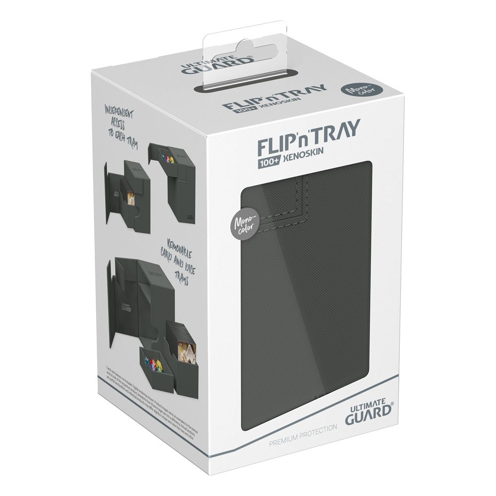 Ultimate Guard: Deck Box – XenoSkin Monocolor Flip'n'Tray 100+ – Grey