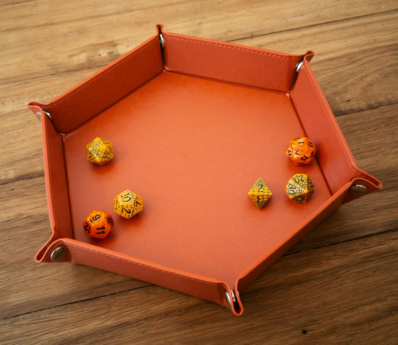 LPG Essentials Hex Dice Tray 8" Red
