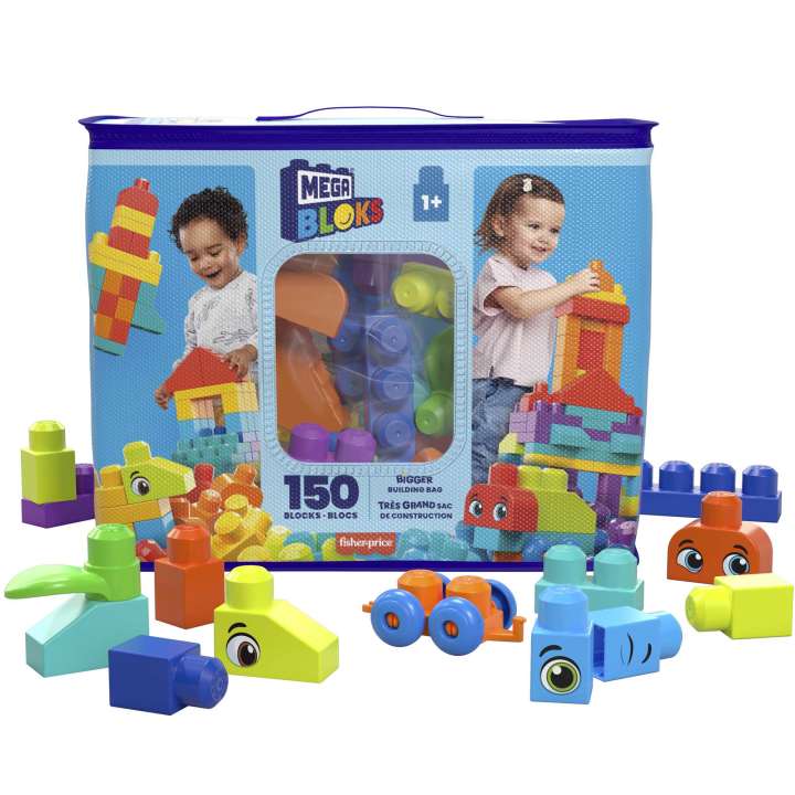 Mega Blocks - Bigger Building Bag (150 Blocks)